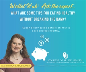 Dr. Susan Sisson Gives Details on How to Save and Eat Healthy