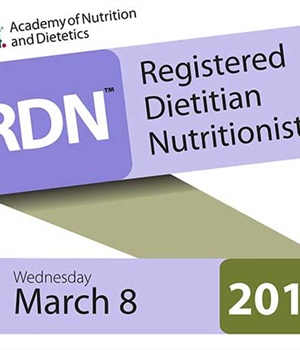 RDN - Registered Dietitian Nutritionist - March 8, 2017