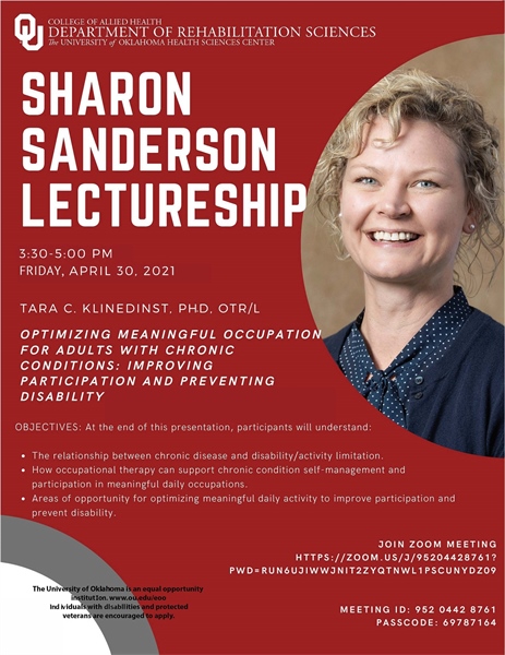 Sharon Sanderson Lecture/ CEU Certificate