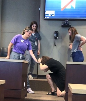 Communication Sciences and Disorders first year students complete CSD 5530