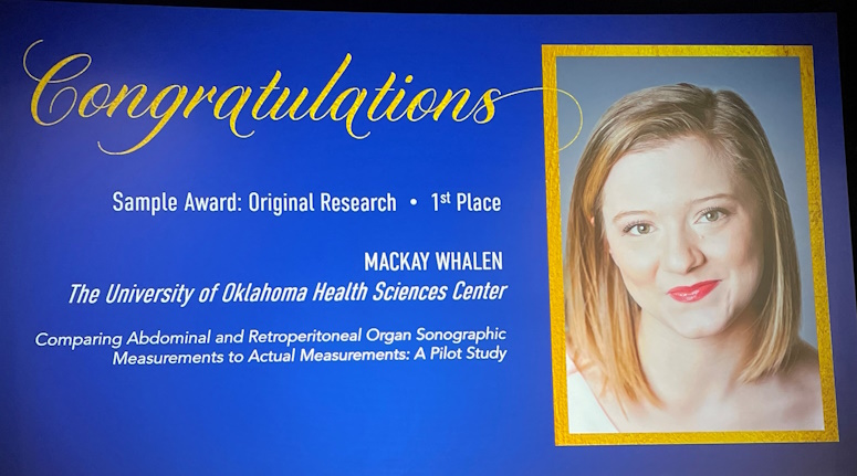 OU Sonography Students continue tradition of SDMS Award Success