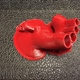 Red PLA of Great Vessels exiting heart (with raft in place)