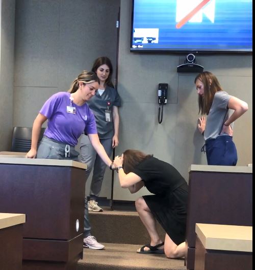 Communication Sciences and Disorders first year students complete CSD 5530