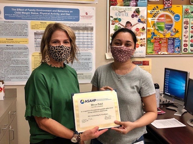 Divya Patel: Recipient of ASAHP Scholarship