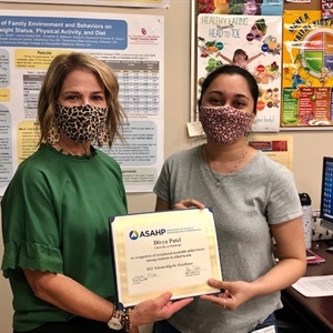 Divya Patel: Recipient of ASAHP Scholarship