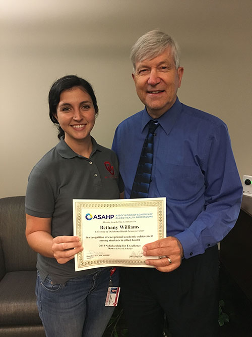 Bethany Williams - Recipient of Elwood Scholar Award