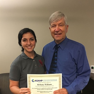 Bethany Williams - Recipient of Elwood Scholar Award