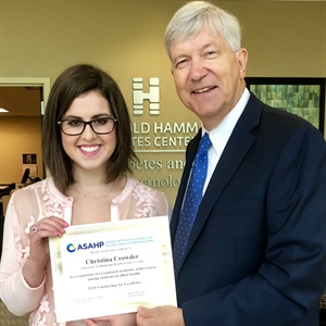 Christina Crowder, RDN, LD, MS student: Association of Schools of Allied Health Professions Scholarship of Excellence