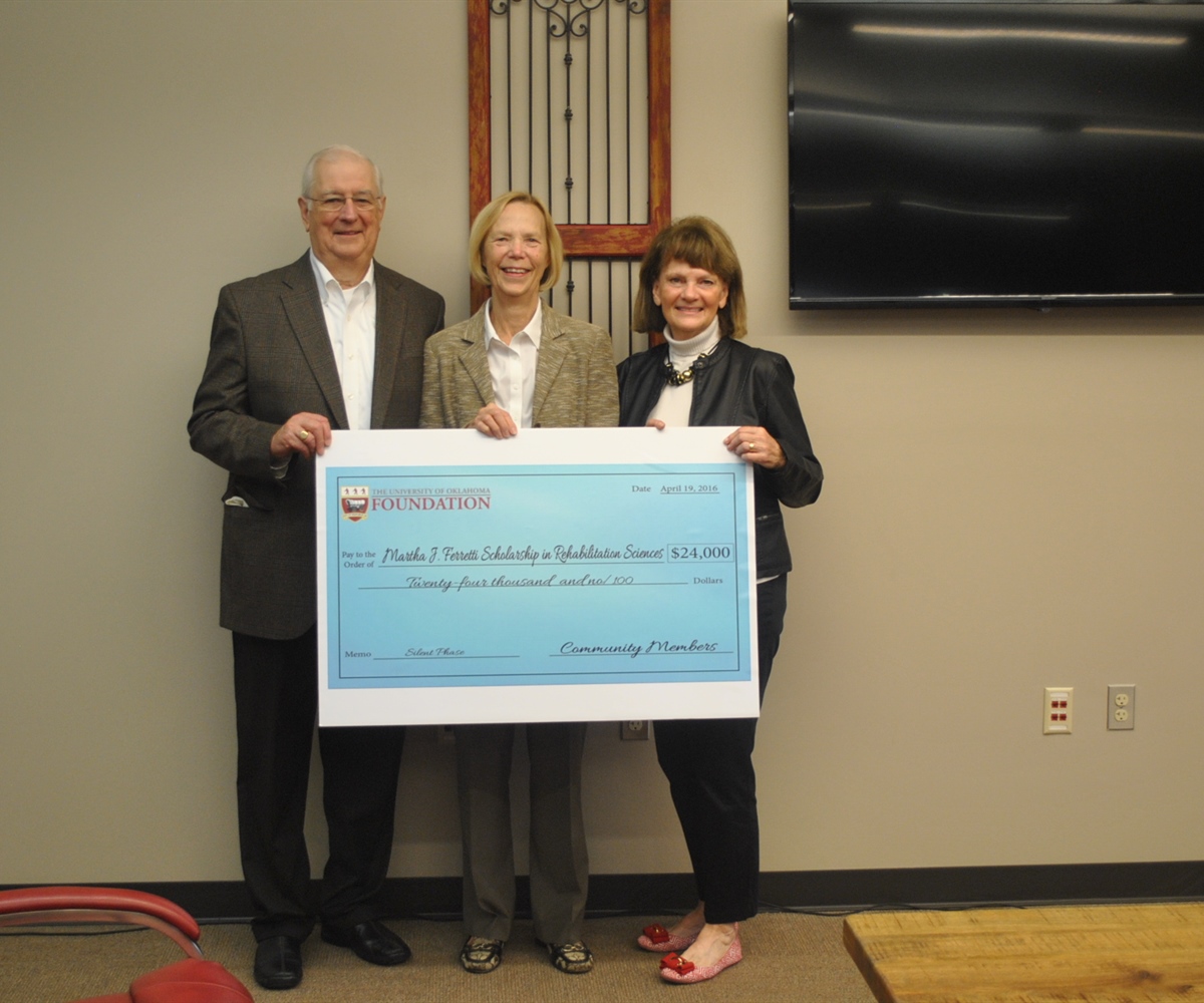 Establishment of the Martha J. Ferretti Endowed Scholarship in Rehabilitation Sciences