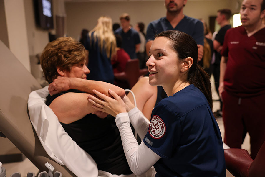 OU College of Allied Health lab promotes collaboration between sonography and medical students
